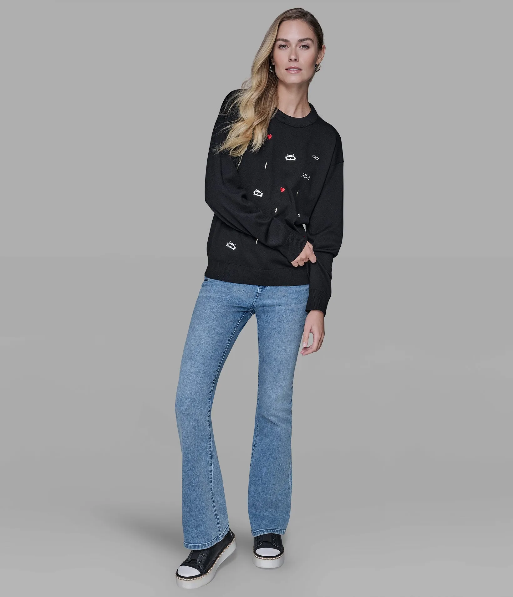 CATE PINS SWEATER sold by Karl Lagerfeld Paris product image thumbnail 4