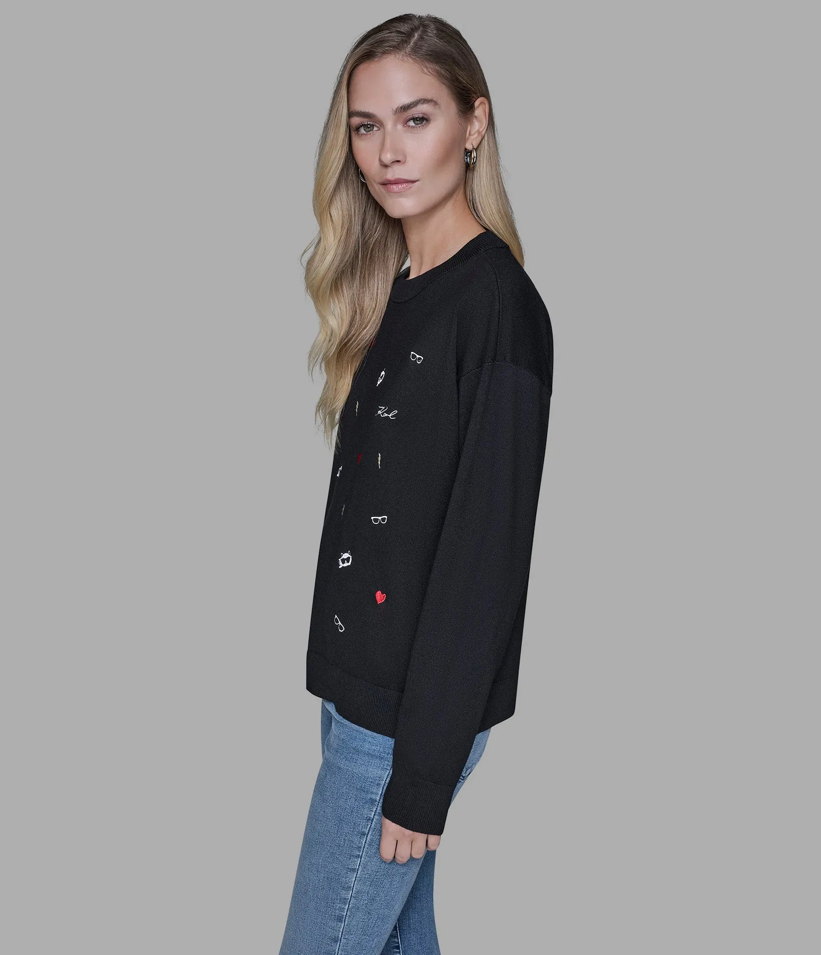 CATE PINS SWEATER sold by Karl Lagerfeld Paris product image thumbnail 2