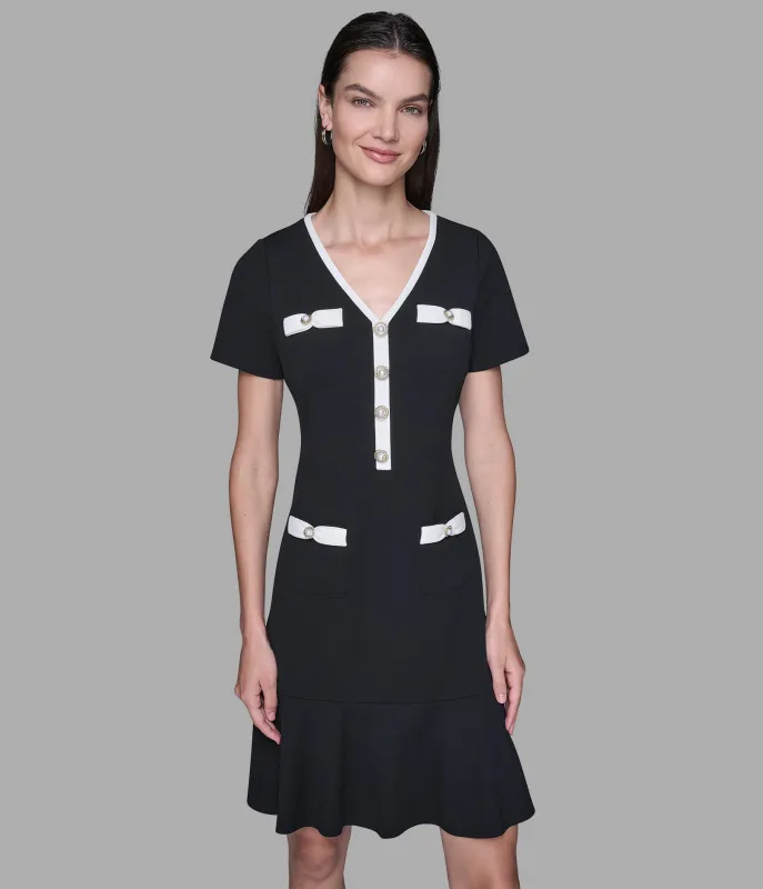 PEARL-EMBELLISHED DRESS sold by Karl Lagerfeld Paris