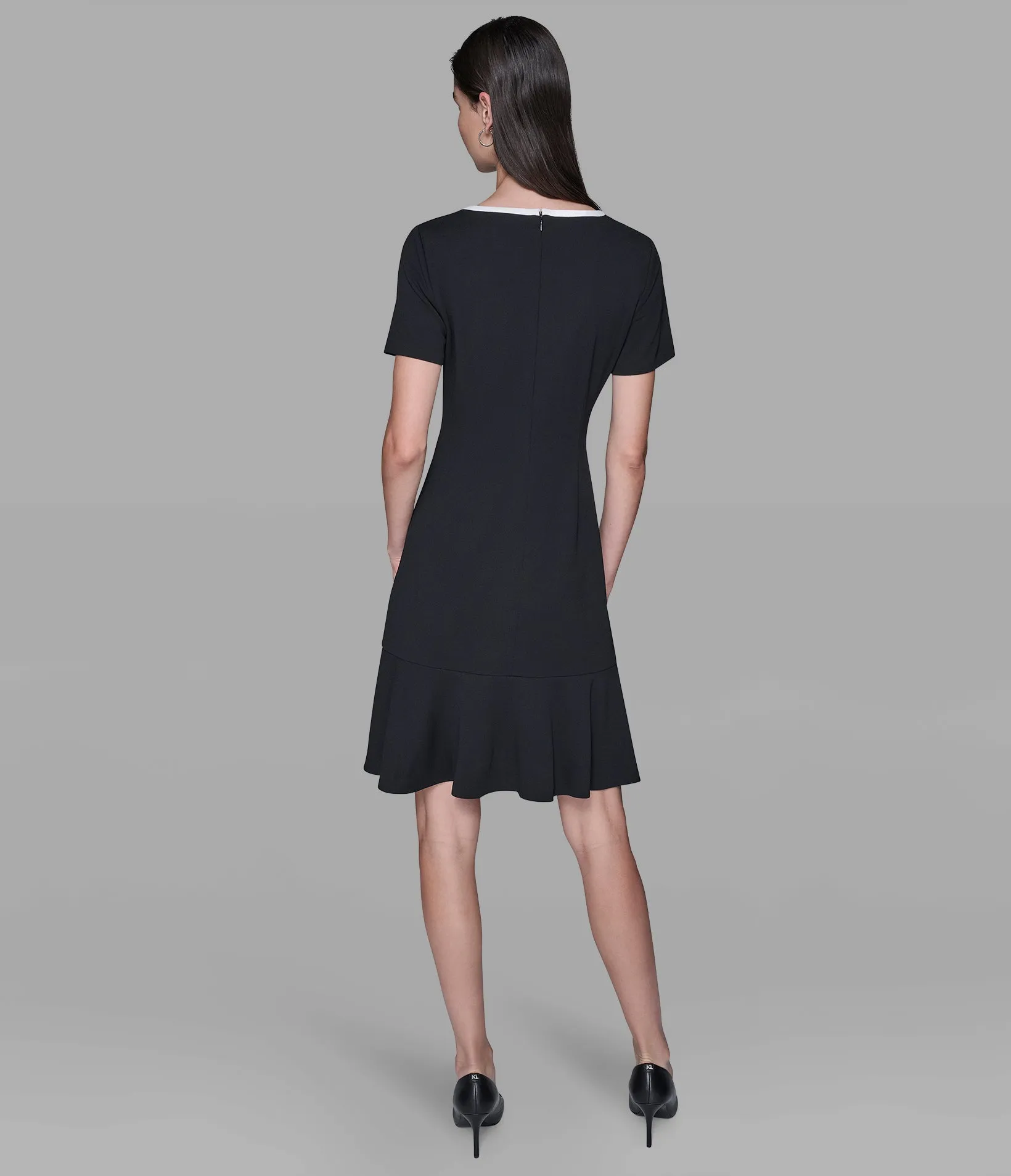 PEARL-EMBELLISHED DRESS sold by Karl Lagerfeld Paris product image thumbnail 2