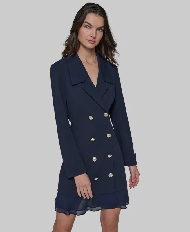 DOUBLE-BREASTED BLAZER DRESS sold by Karl Lagerfeld Paris
