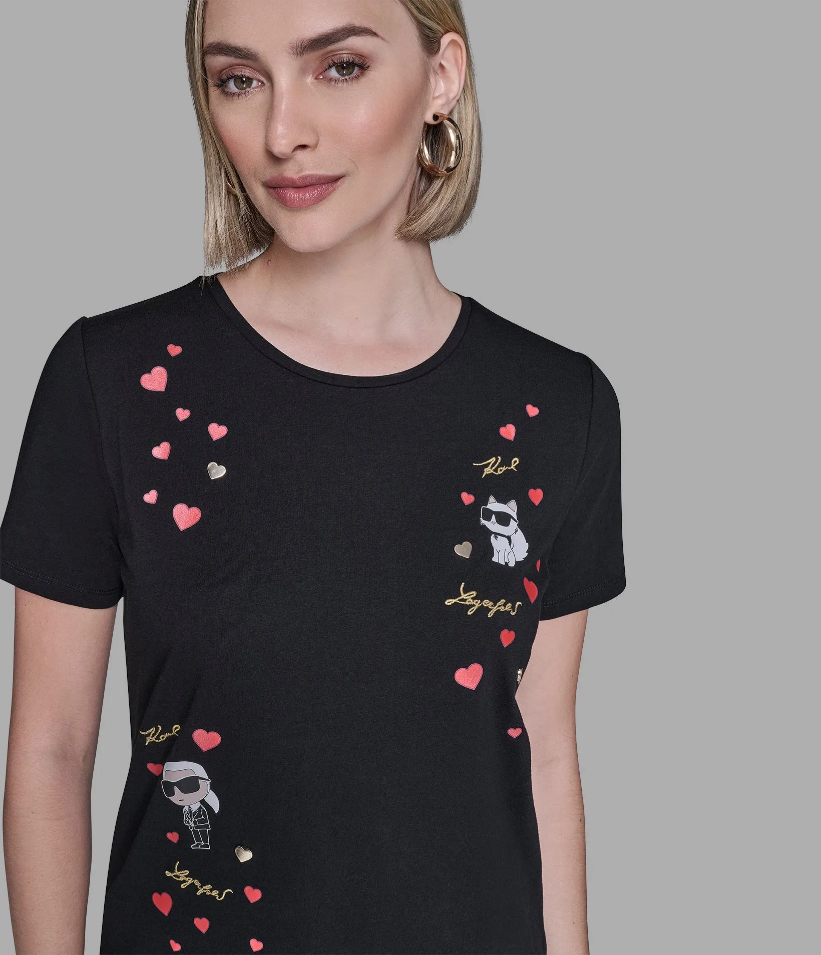 CATE PINS TEE sold by Karl Lagerfeld Paris product image thumbnail 5