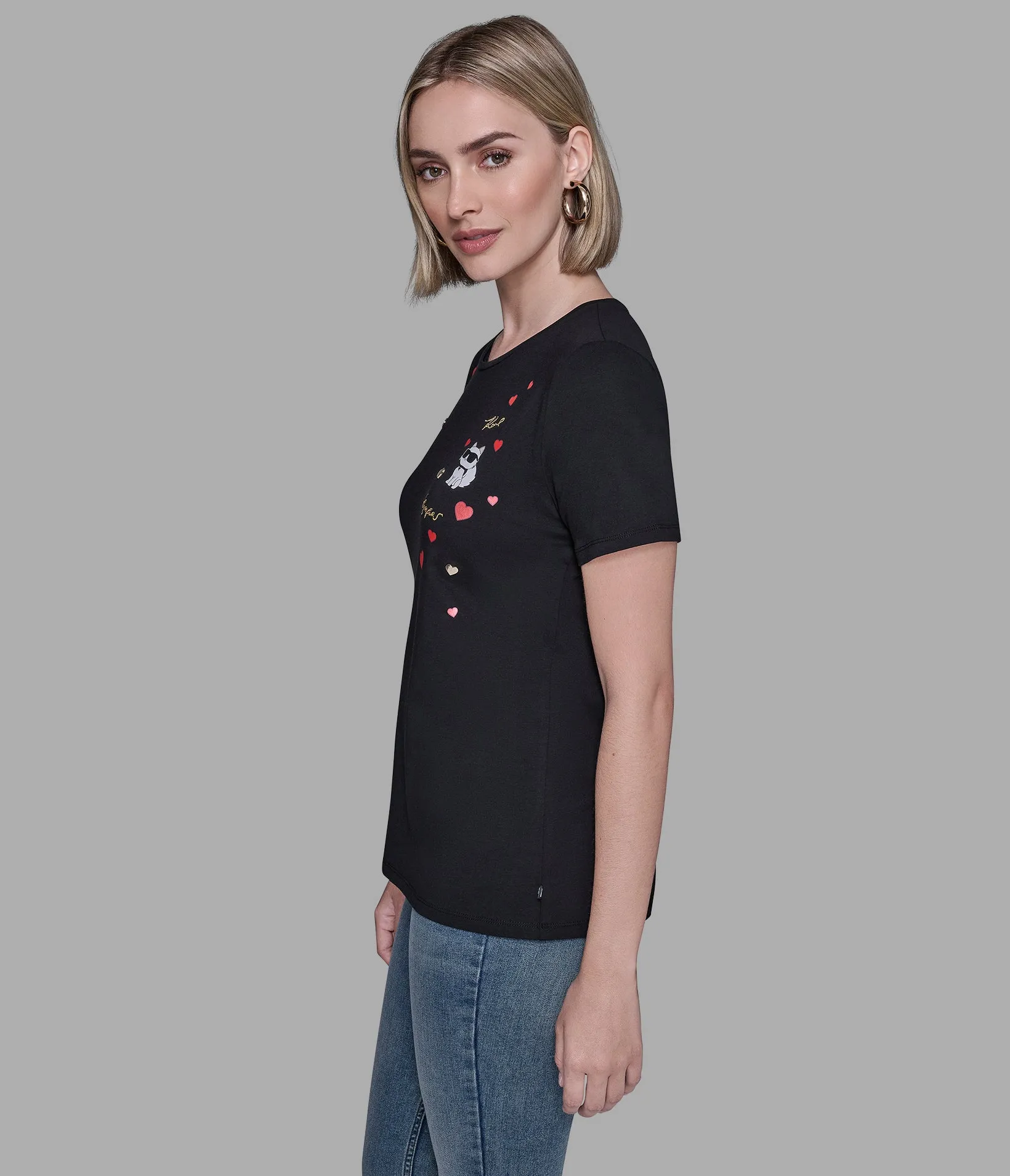 CATE PINS TEE sold by Karl Lagerfeld Paris product image thumbnail 3