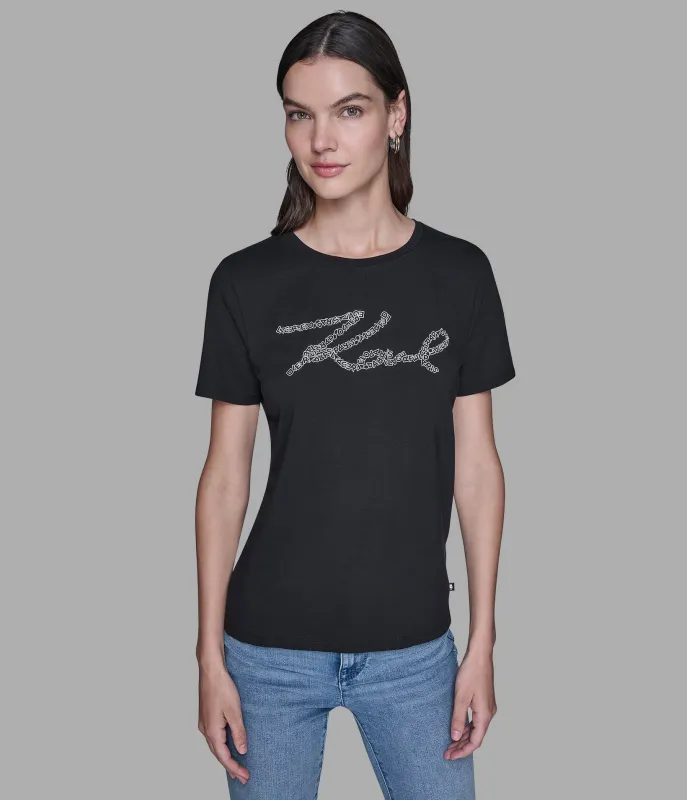KARL SCRIPT TEE sold by Karl Lagerfeld Paris