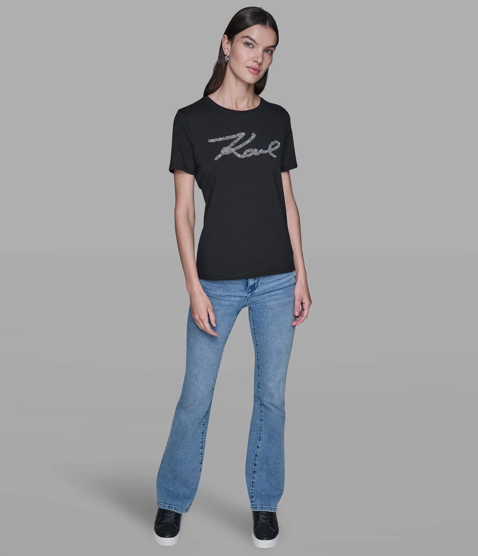KARL SCRIPT TEE sold by Karl Lagerfeld Paris product image thumbnail 4