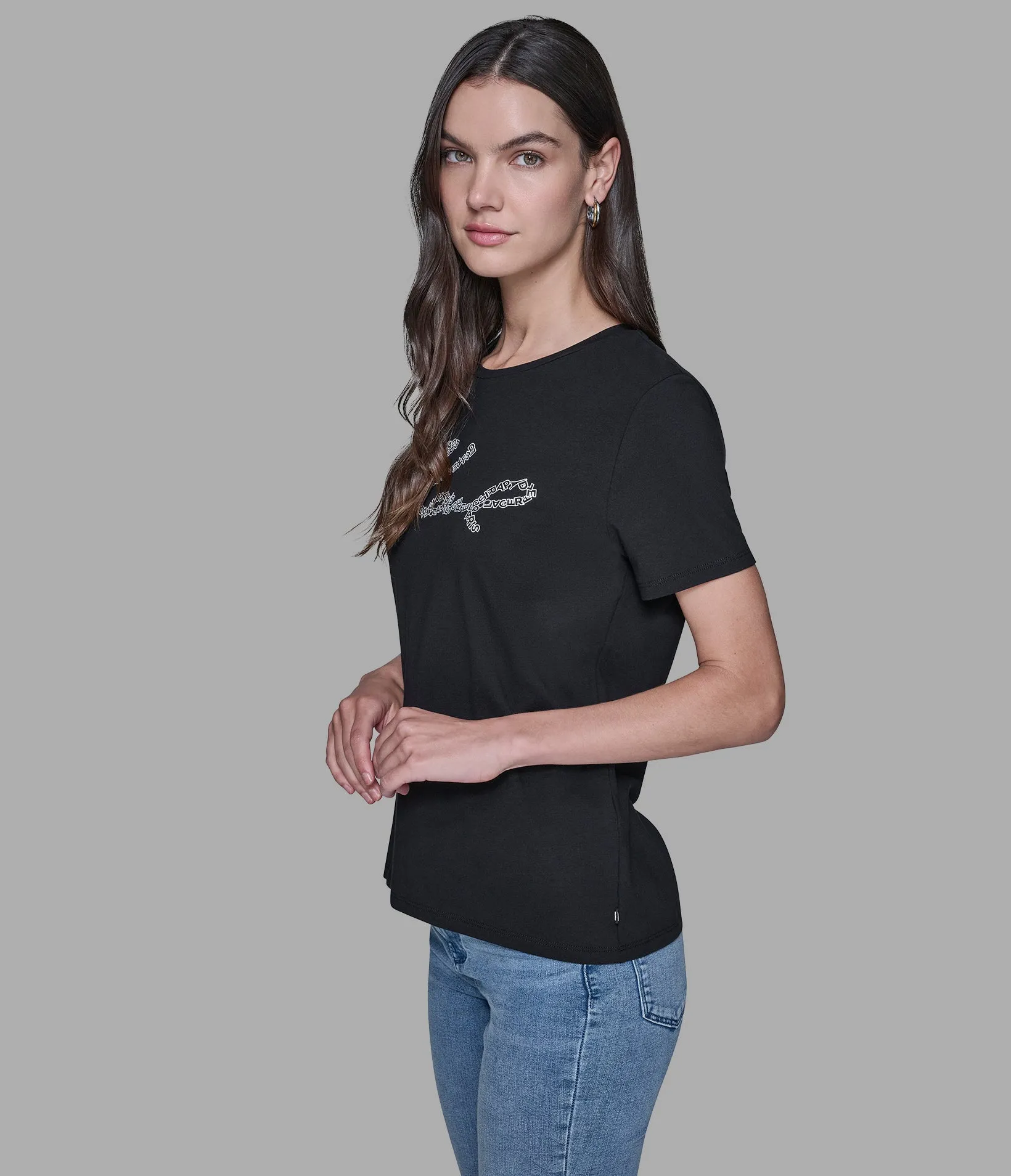 KARL SCRIPT TEE sold by Karl Lagerfeld Paris product image thumbnail 3