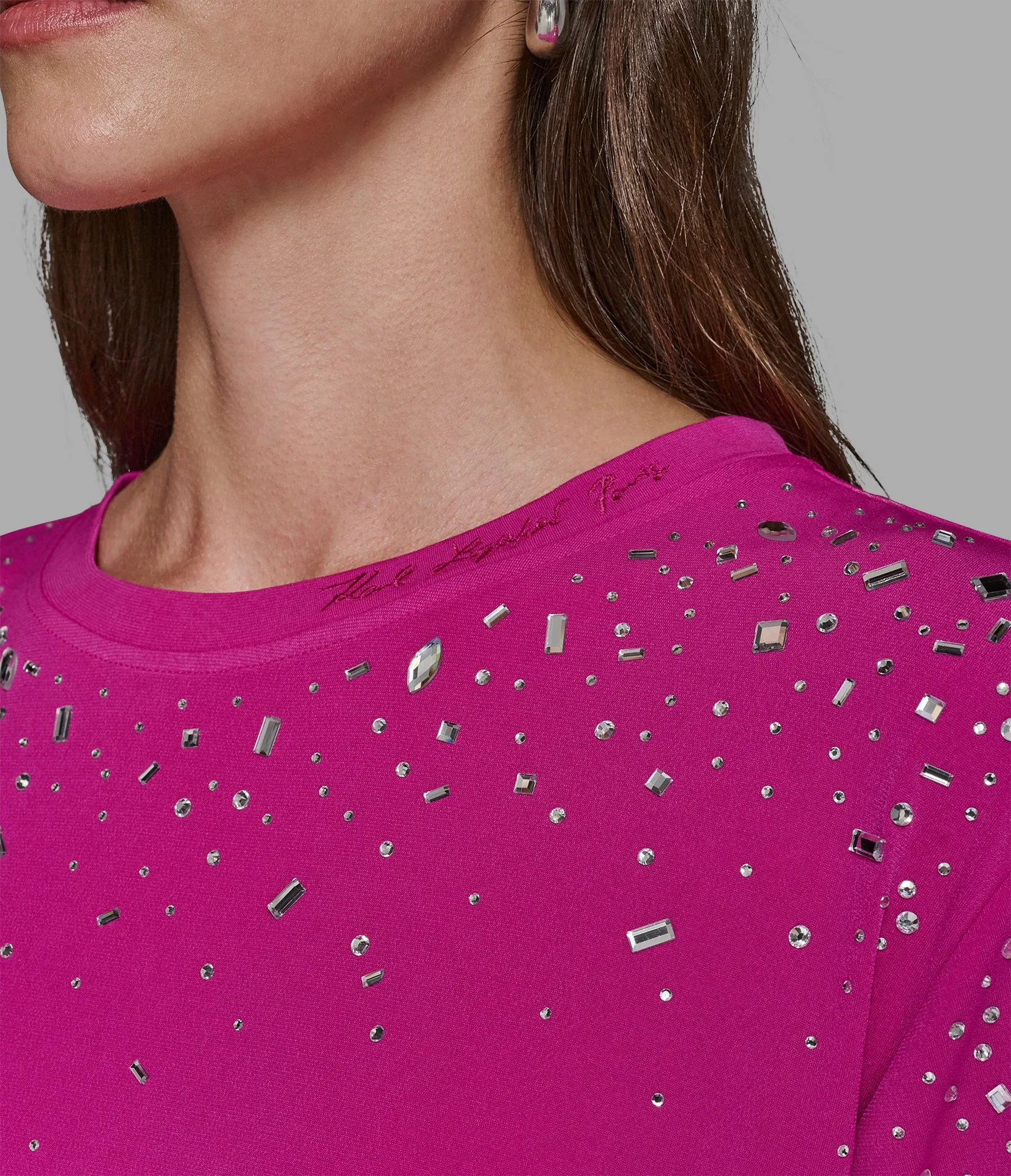 EMBELLISHED KNIT TOP sold by Karl Lagerfeld Paris product image thumbnail 5