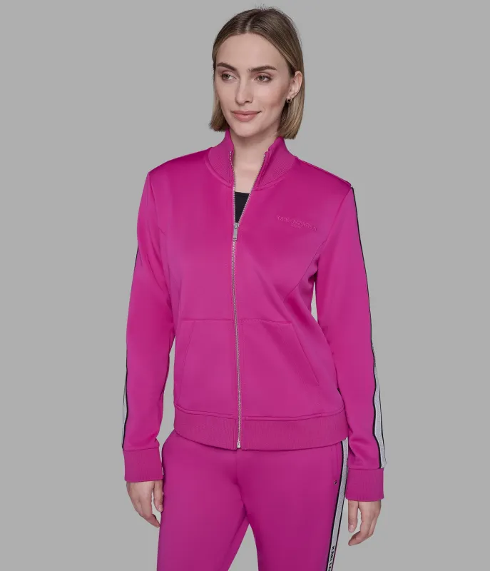 LOGO TAPE TRACK JACKET sold by Karl Lagerfeld Paris