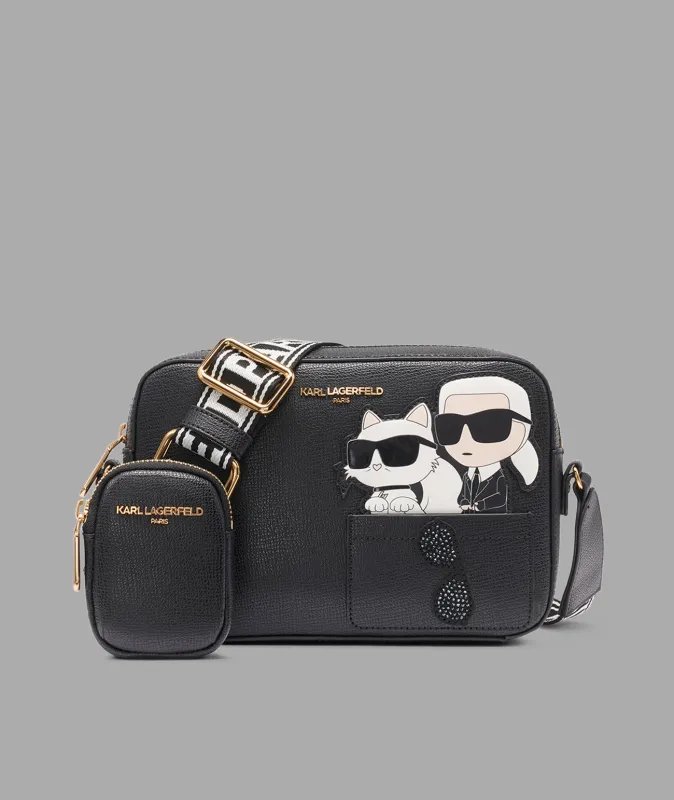 MAYBELLE SUNGLASS DUO CROSSBODY made by Karl Lagerfeld Paris