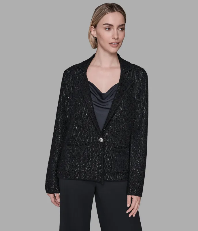KNIT SWEATER BLAZER sold by Karl Lagerfeld Paris