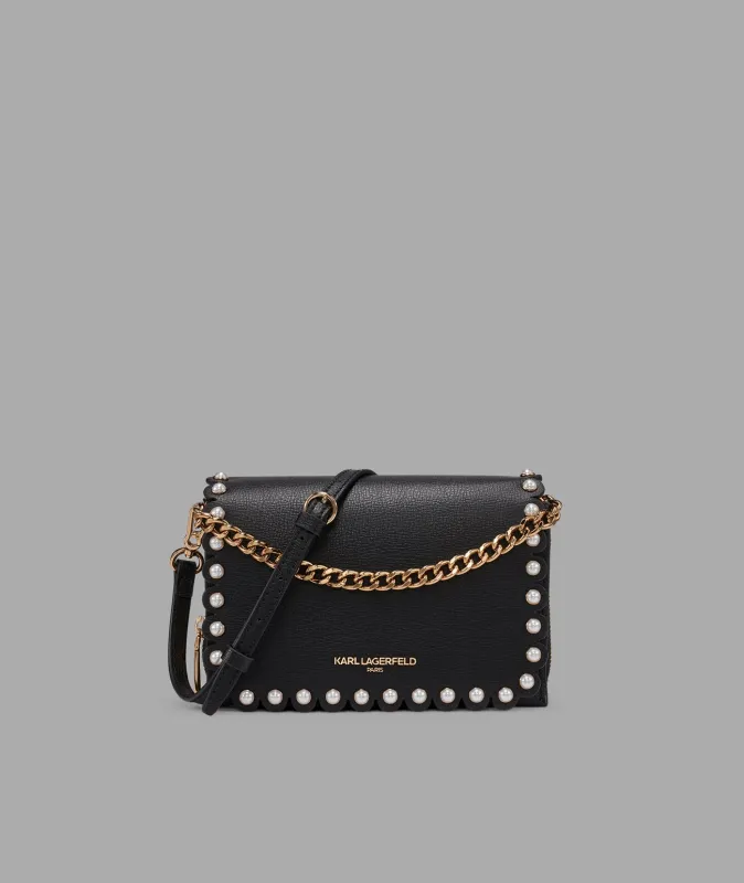 LOURDES CROSSBODY WITH PEARLS sold by Karl Lagerfeld Paris