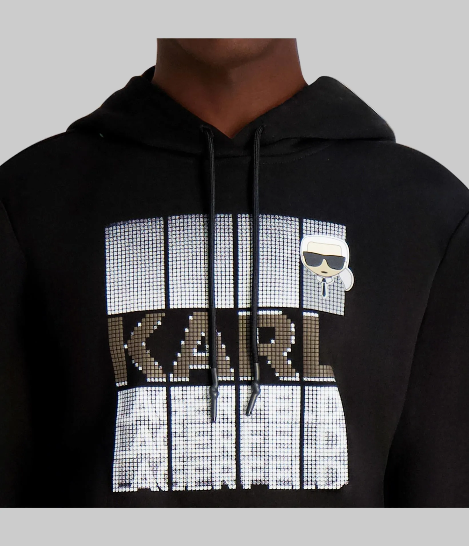 FAUX EMBROIDERED LOGO HOODIE sold by Karl Lagerfeld Paris product image thumbnail 4