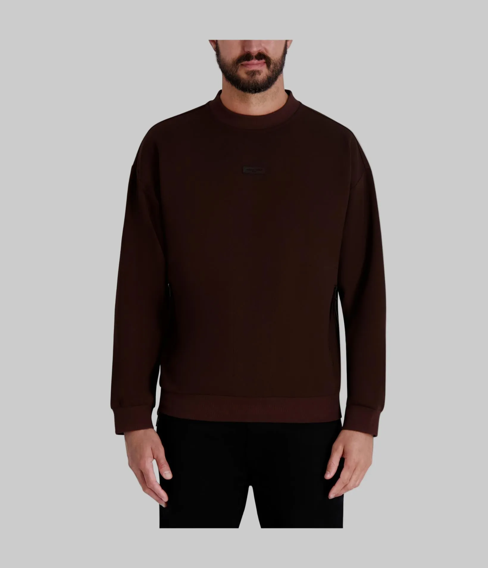 CREW NECK SWEATSHIRT WITH PATCH LOGO sold by Karl Lagerfeld Paris