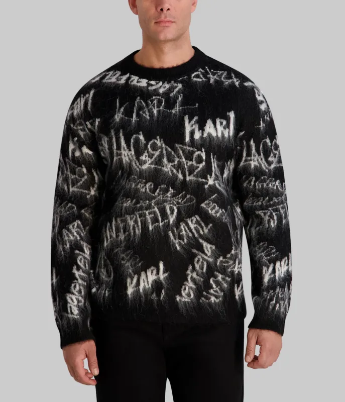 GRAFFITI KARL SWEATER made by Karl Lagerfeld Paris
