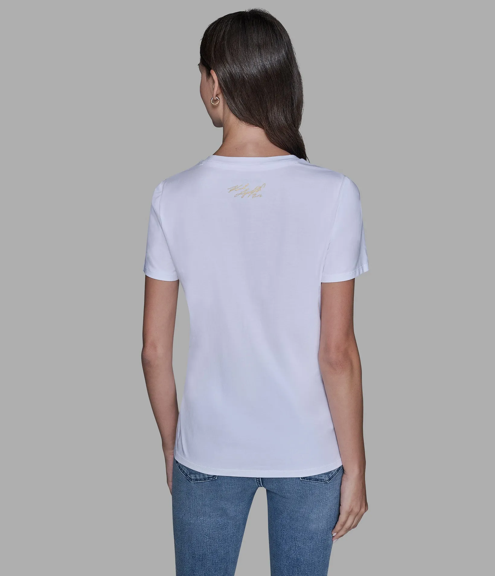 FANCY GIRL TEE - WHITE/BLUE sold by Karl Lagerfeld Paris product image thumbnail 2