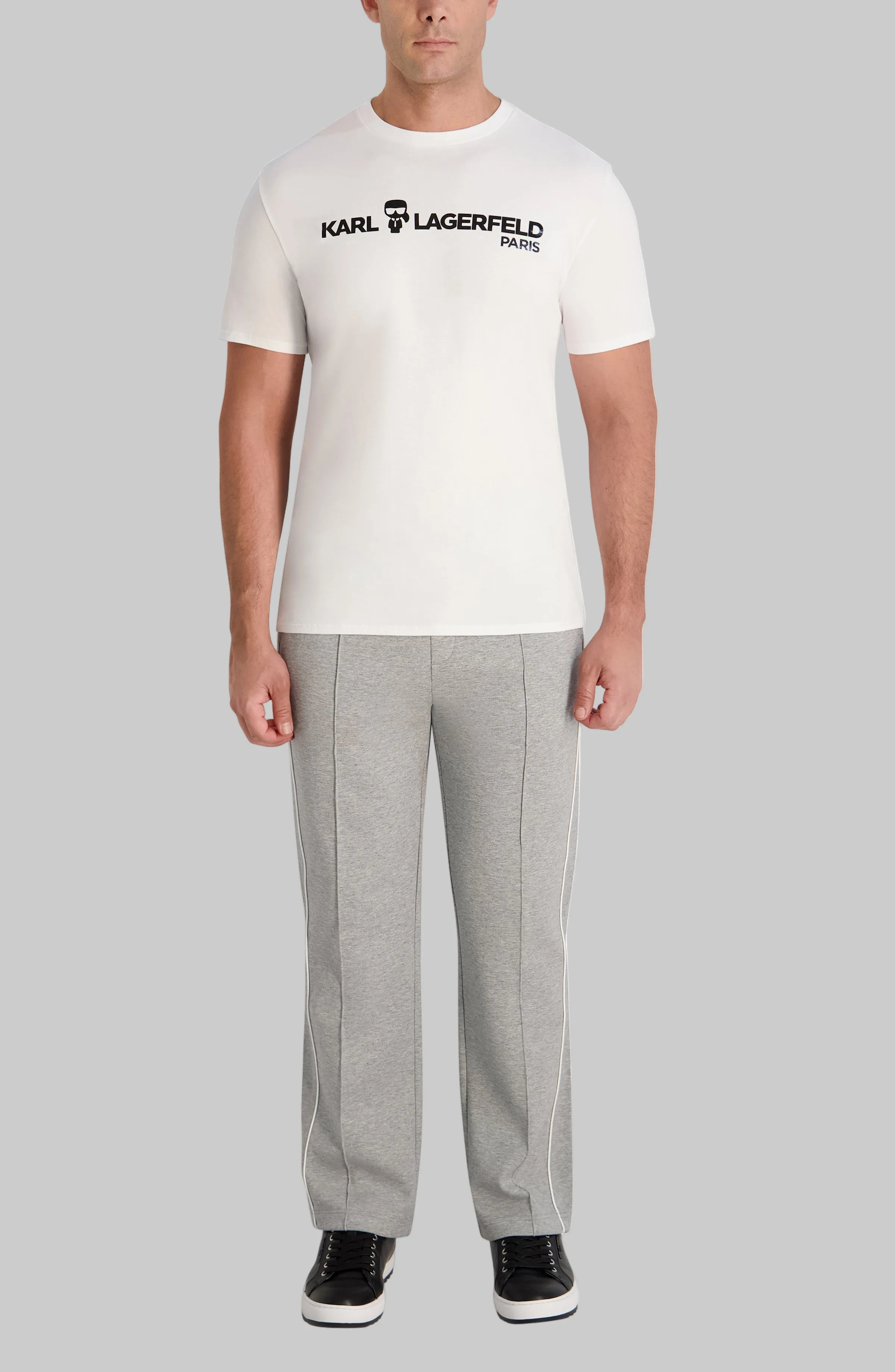 PONTE TRACK PANT sold by Karl Lagerfeld Paris product image thumbnail 4