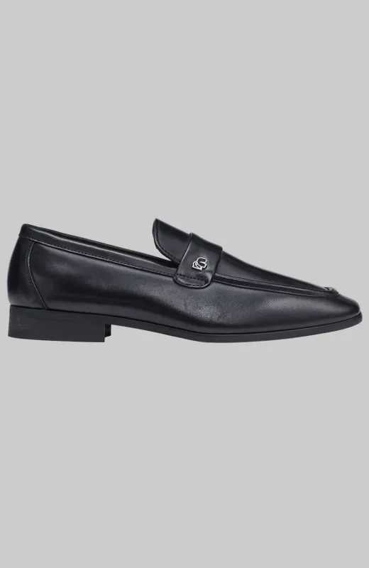 LEATHER BANDED LOAFER WITH KARL HEAD made by Karl Lagerfeld Paris