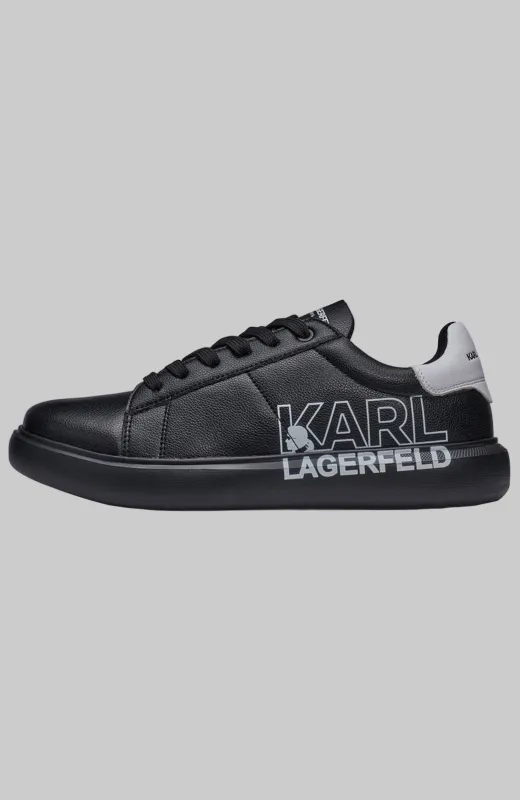 LEATHER SNEAKER WITH KARL LOGO sold by Karl Lagerfeld Paris