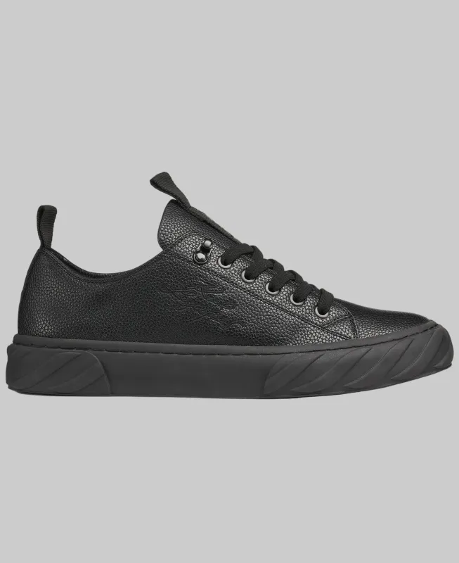 LOW PROFILE LEATHER SNEAKER WITH SIDE LOGO sold by Karl Lagerfeld Paris