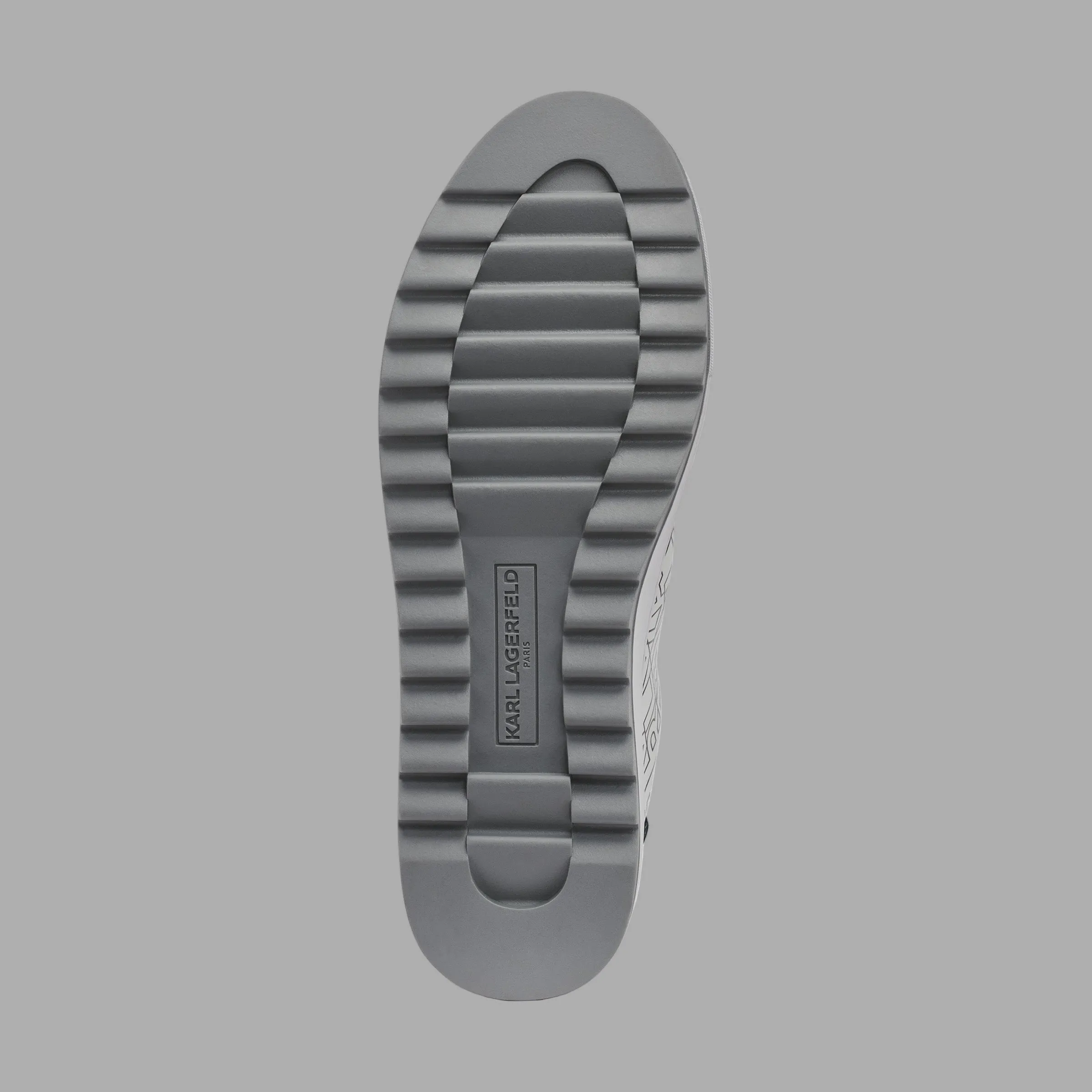 LEATHER SNEAKER WITH PATENT DETAILING AND SIDE LOGO sold by Karl Lagerfeld Paris product image thumbnail 5