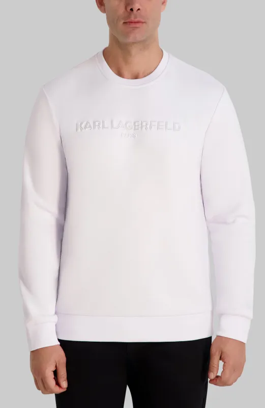 KARL LOGO CREW NECK SWEATSHIRT sold by Karl Lagerfeld Paris