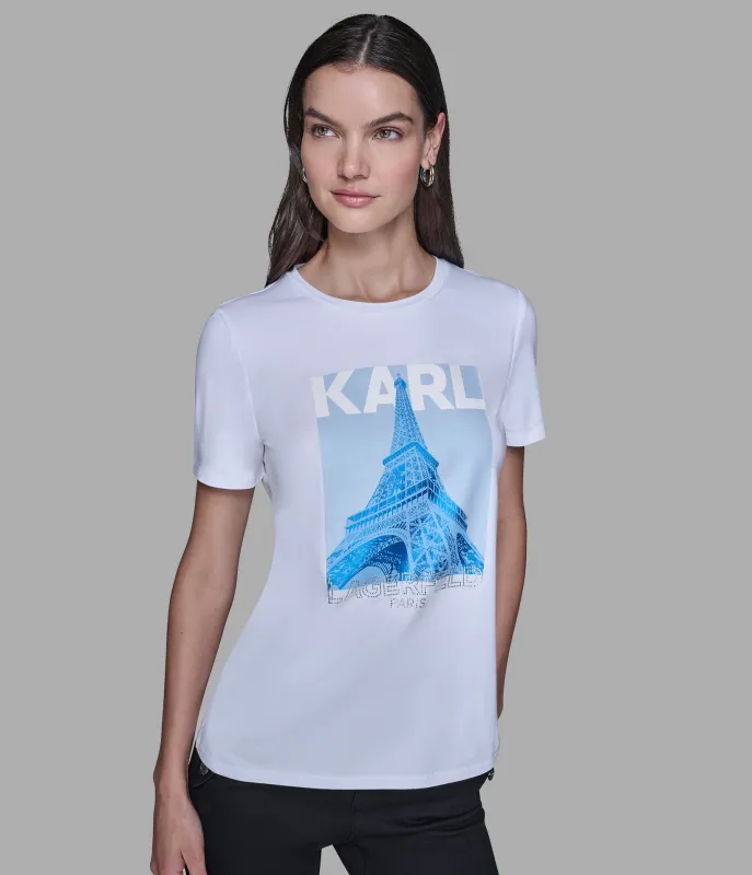 KARL EIFFEL TOWER TEE sold by Karl Lagerfeld Paris