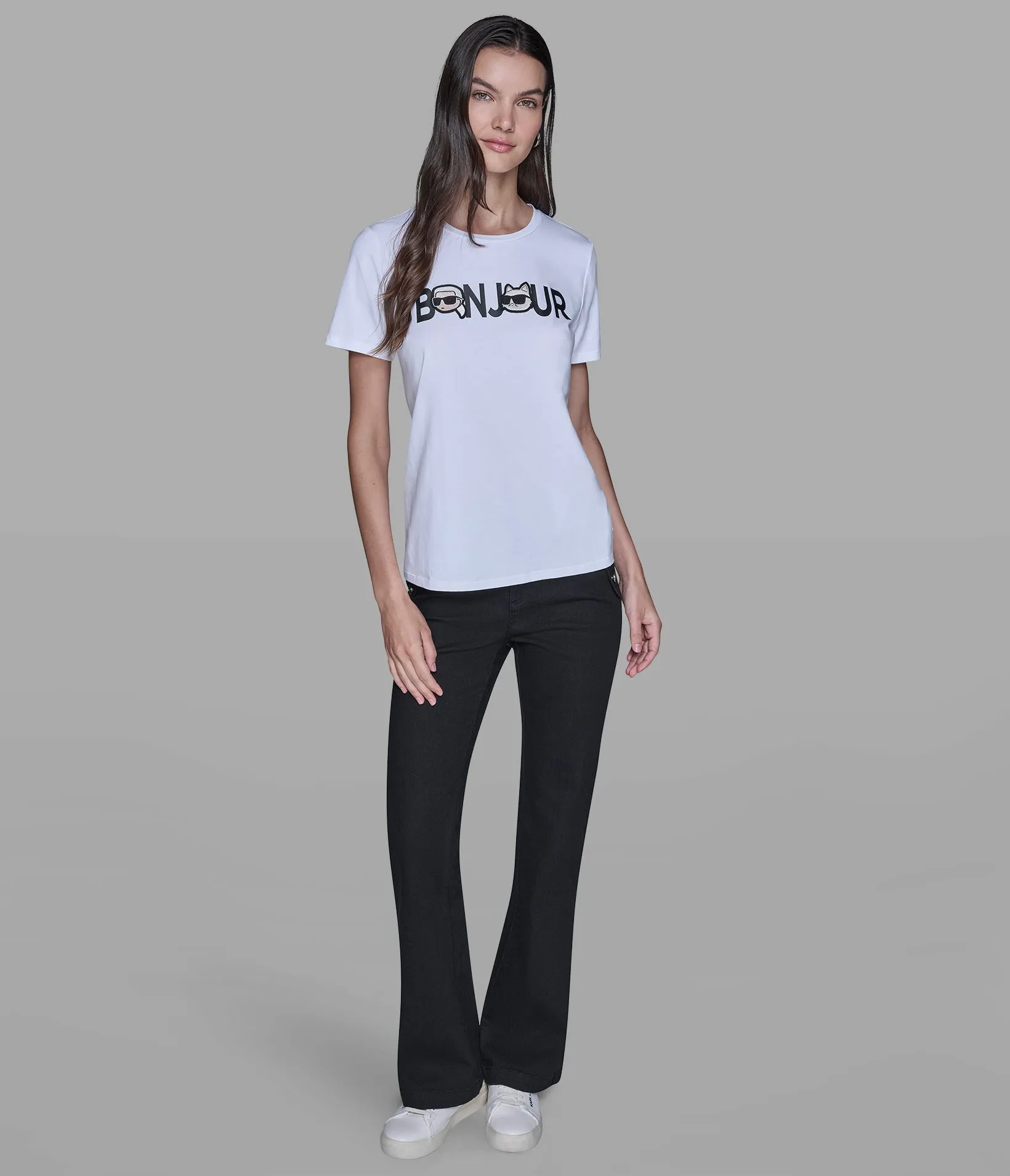 BONJOUR CHARACTER TEE sold by Karl Lagerfeld Paris product image thumbnail 4