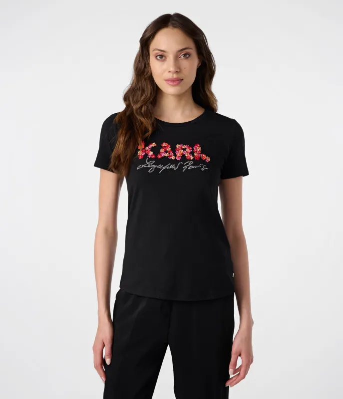 DAISIES LOGO TEE sold by Karl Lagerfeld Paris