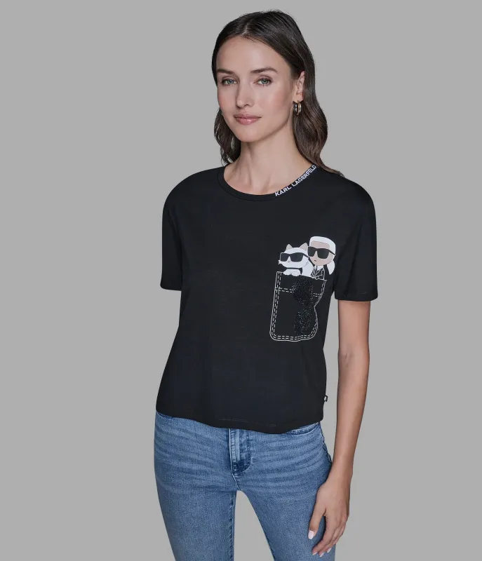 DUO POCKET TEE made by Karl Lagerfeld Paris