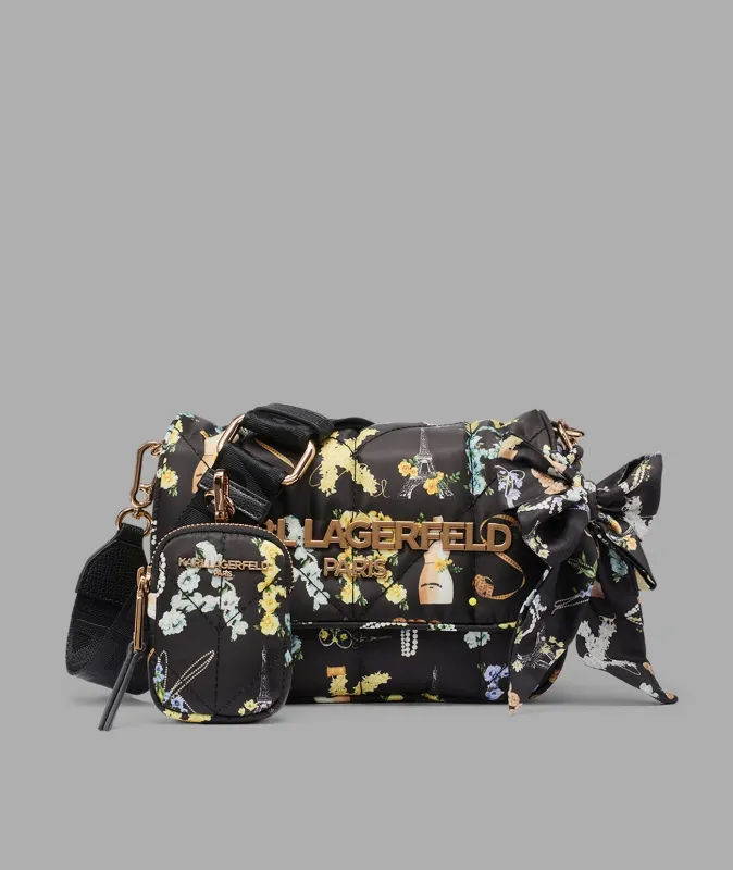 VOYAGE LOGO CROSSBODY WITH BOW sold by Karl Lagerfeld Paris