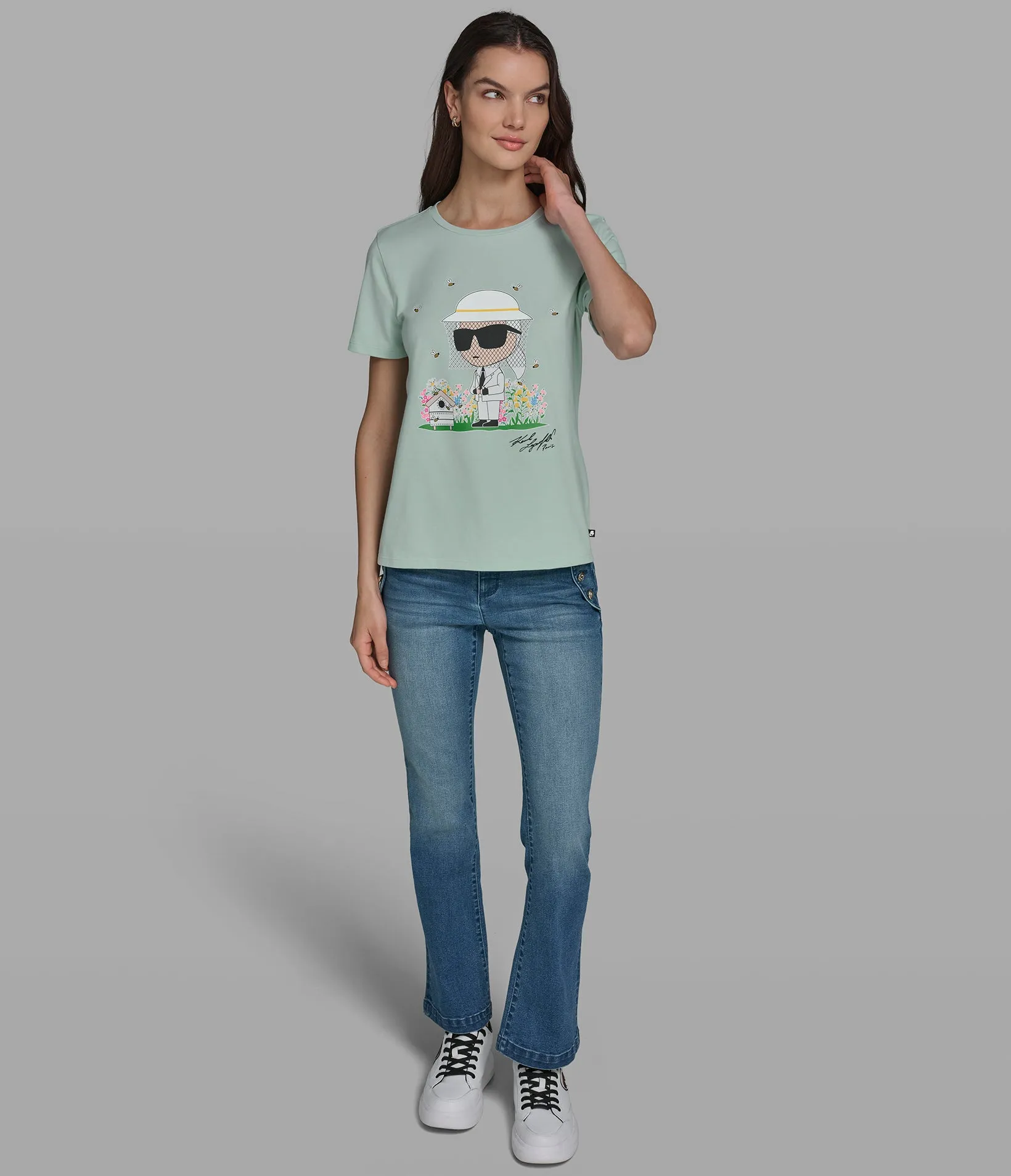 BEE KEEPER KARL LOGO TEE sold by Karl Lagerfeld Paris product image thumbnail 5