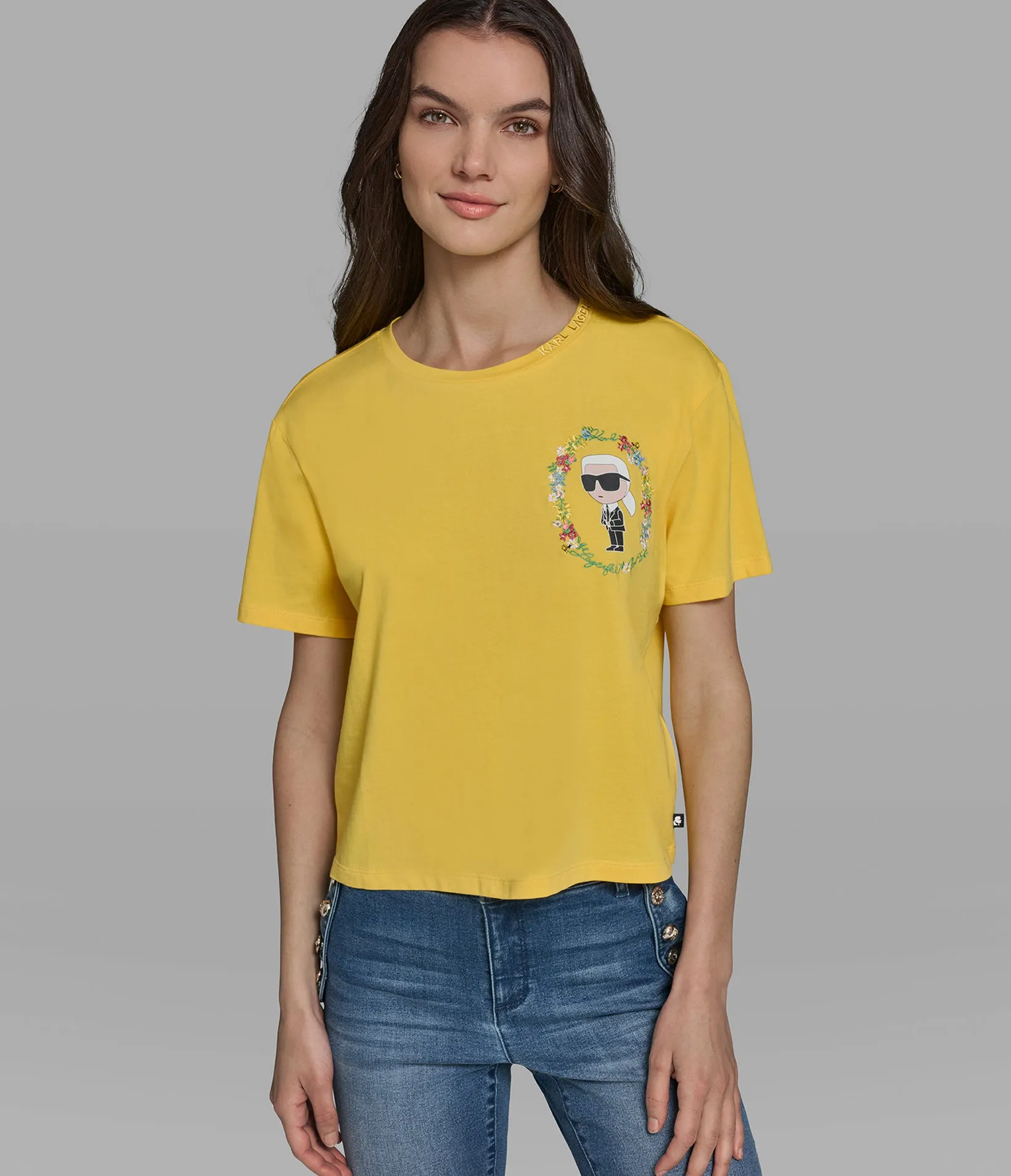 FLORAL FRAME KARL TEE sold by Karl Lagerfeld Paris