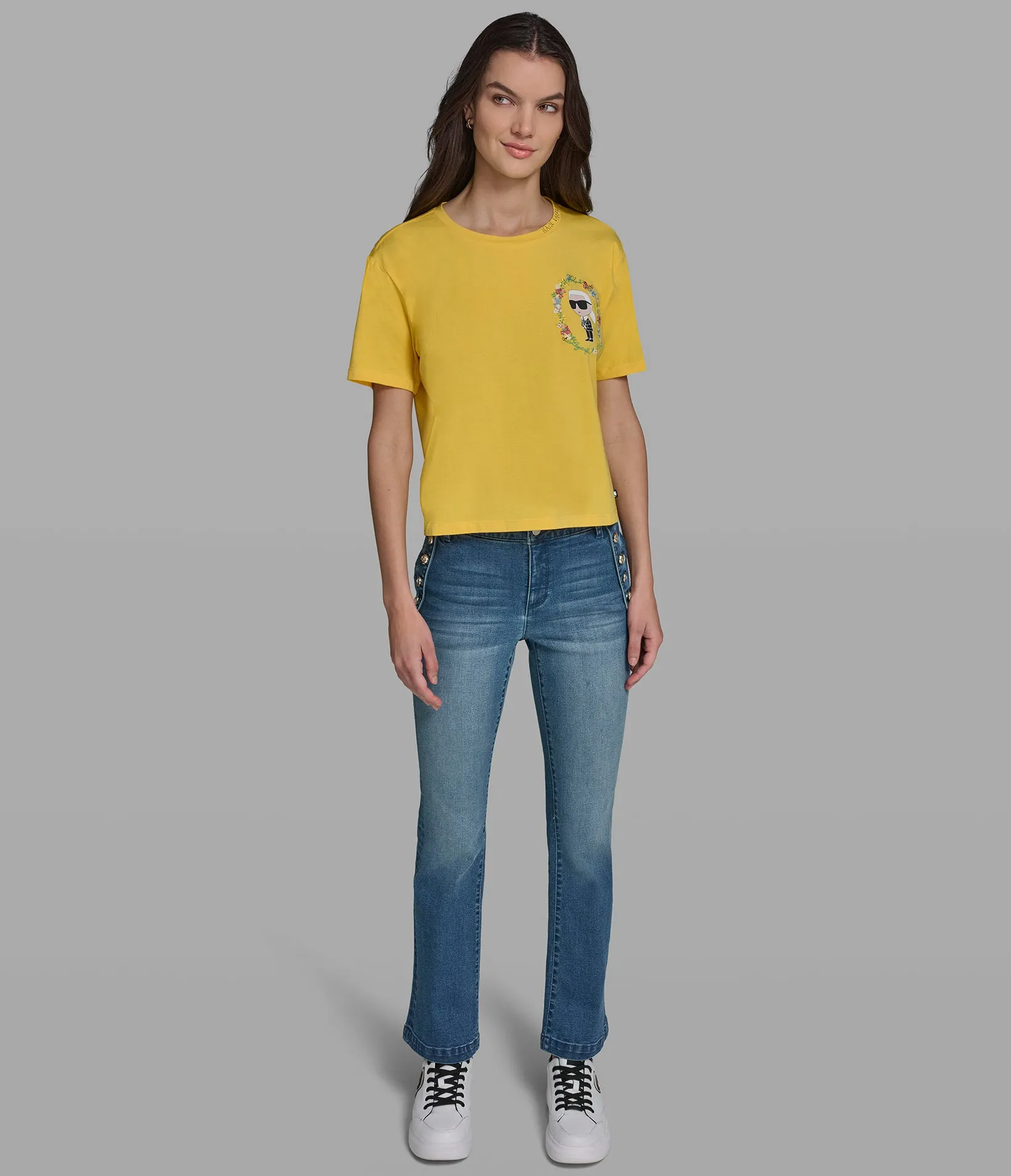 FLORAL FRAME KARL TEE sold by Karl Lagerfeld Paris product image thumbnail 4