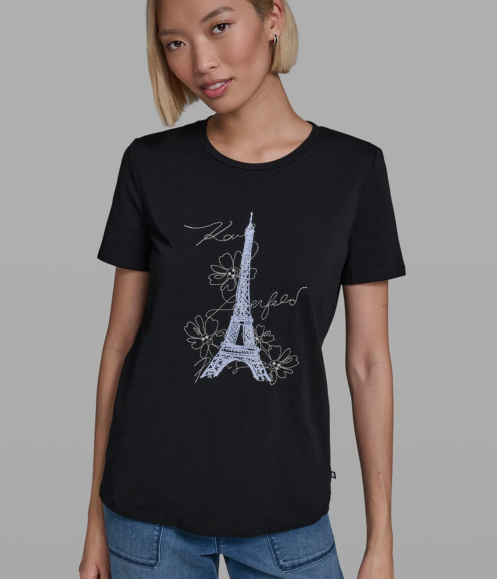 EIFFEL TOWER LOGO TEE sold by Karl Lagerfeld Paris