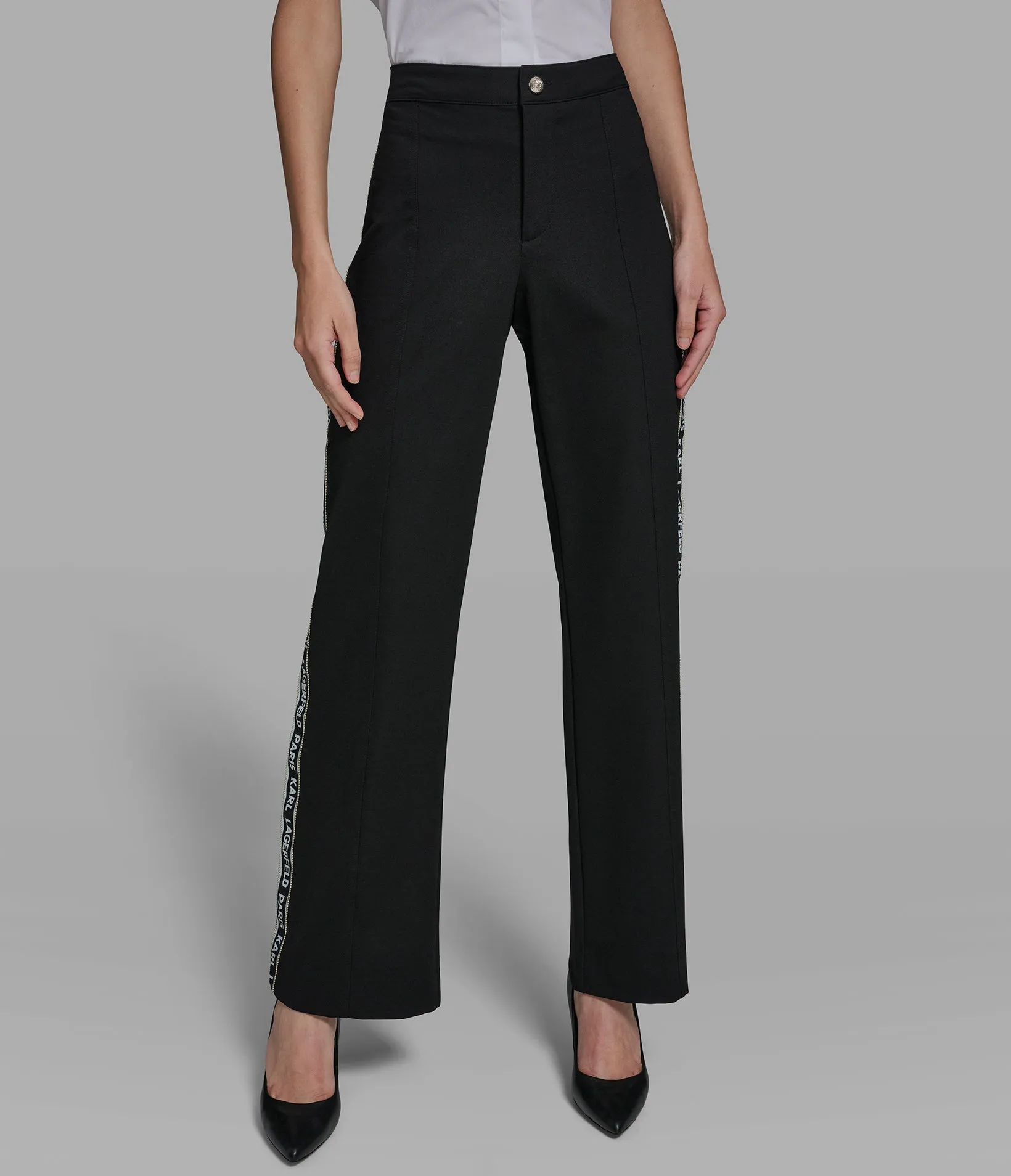 KARL LOGO TAPE PANT sold by Karl Lagerfeld Paris product image thumbnail 2