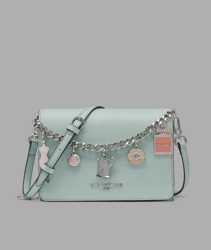 LOURDES CROSSBODY WITH FASHION CHAIN sold by Karl Lagerfeld Paris