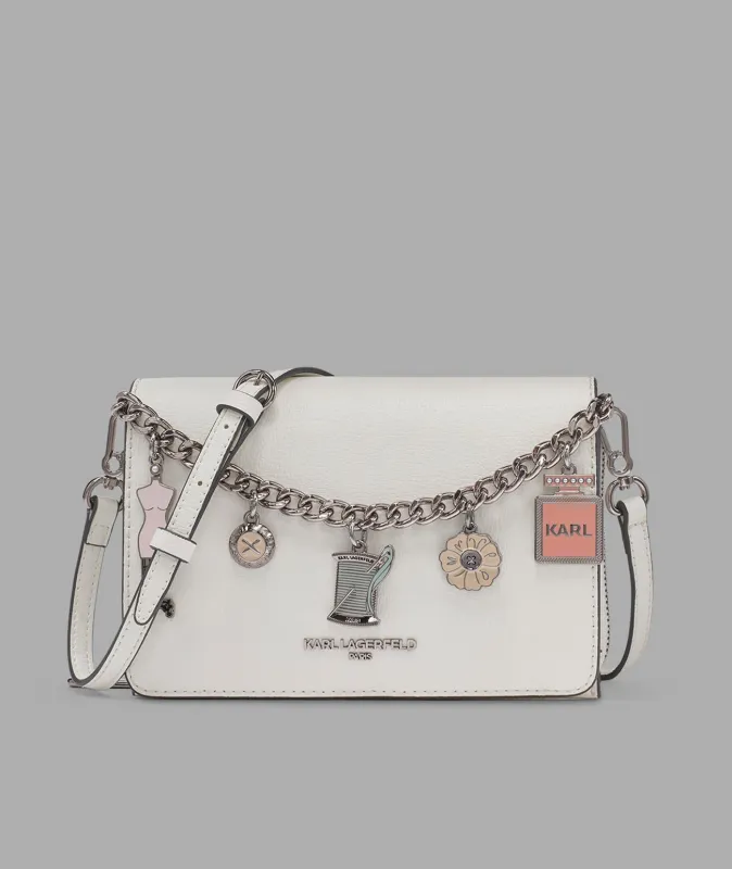 LOURDES CROSSBODY WITH FASHION CHAIN sold by Karl Lagerfeld Paris