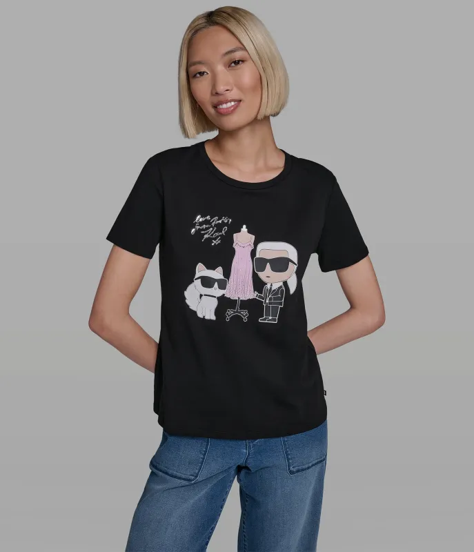 ATELIER DUO LOGO TEE sold by Karl Lagerfeld Paris