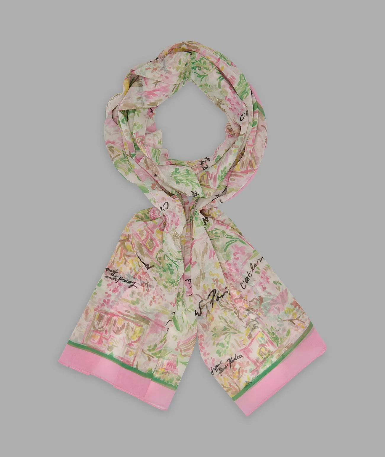 MONETS PARIS CHIFFON SCARF sold by Karl Lagerfeld Paris