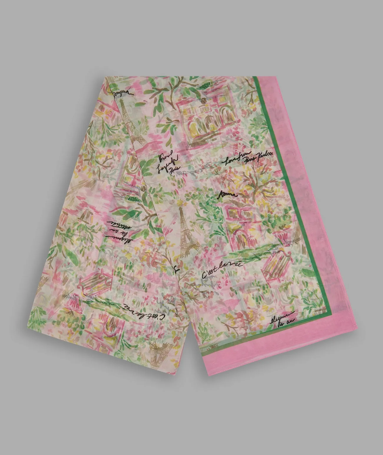 MONETS PARIS CHIFFON SCARF sold by Karl Lagerfeld Paris product image thumbnail 2