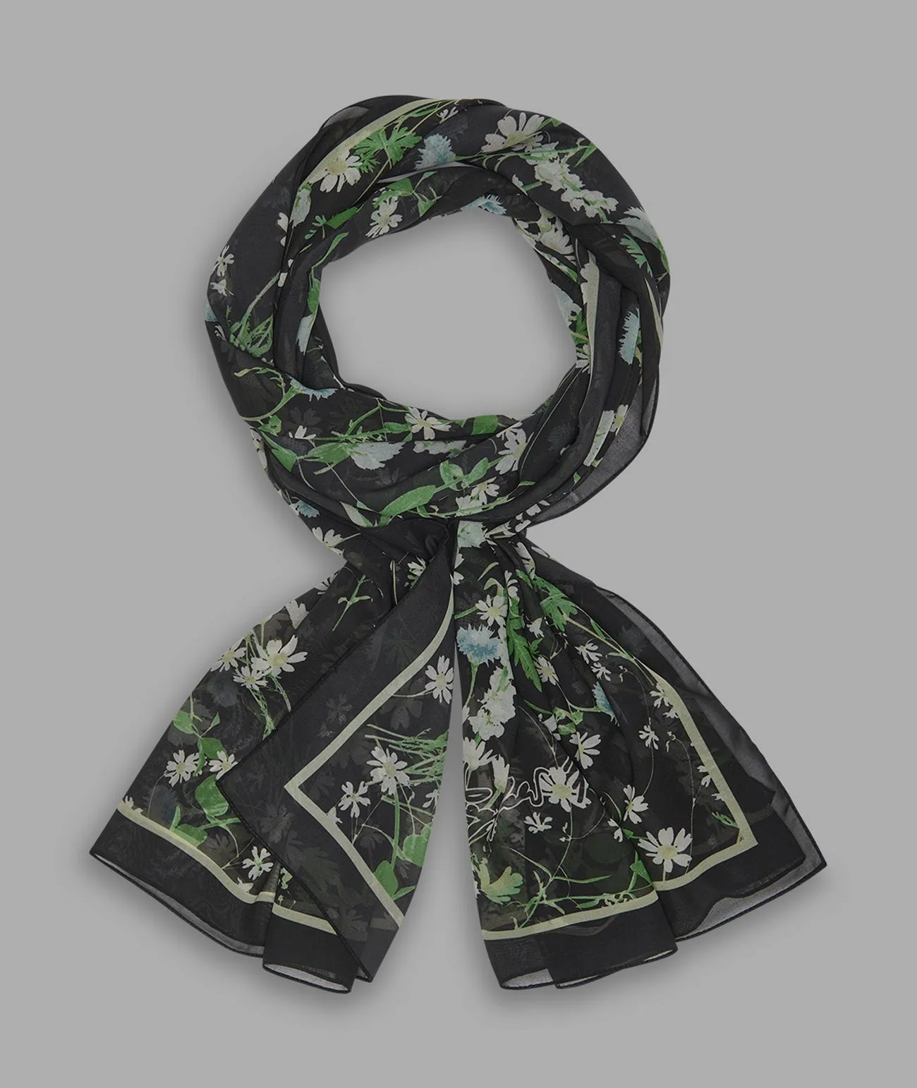 WILD FLOWER CHIFFON SCARF sold by Karl Lagerfeld Paris