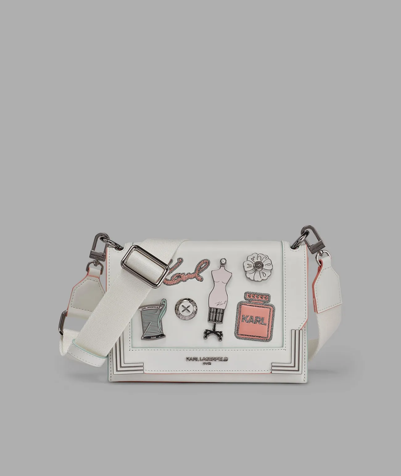 CAMILLE SHOULDER WITH OVERSIZED FASHION PINS sold by Karl Lagerfeld Paris