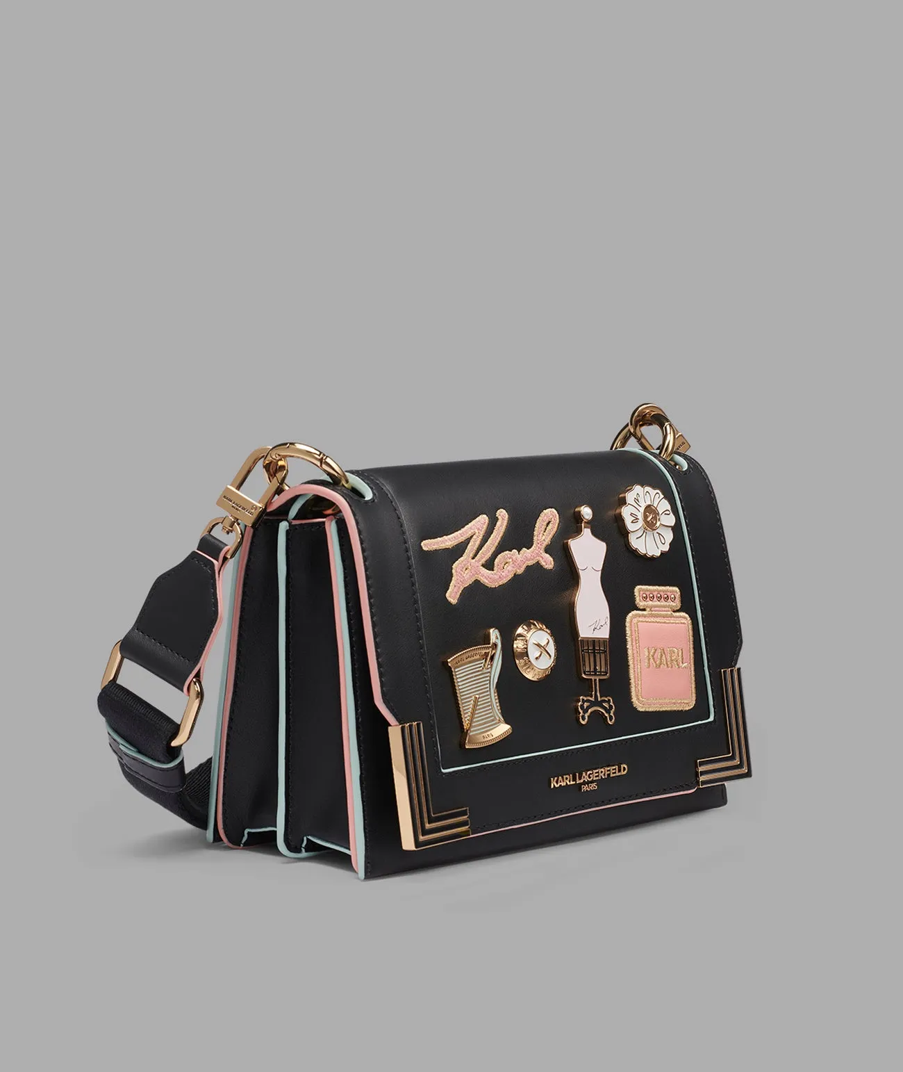 CAMILLE SHOULDER WITH OVERSIZED FASHION PINS sold by Karl Lagerfeld Paris product image thumbnail 2