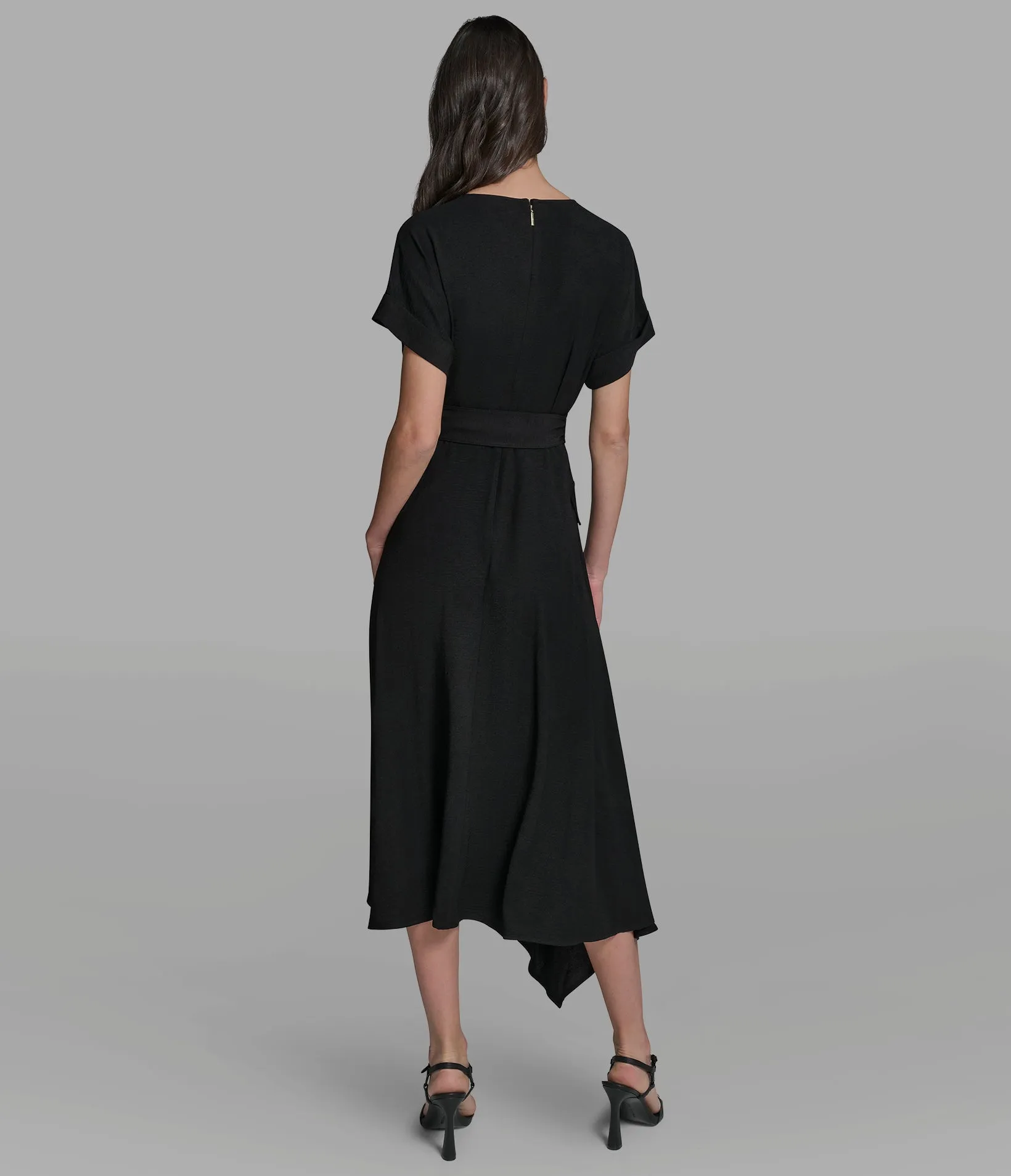 MIDI HI-LOW UTILITY DRESS sold by Karl Lagerfeld Paris product image thumbnail 2