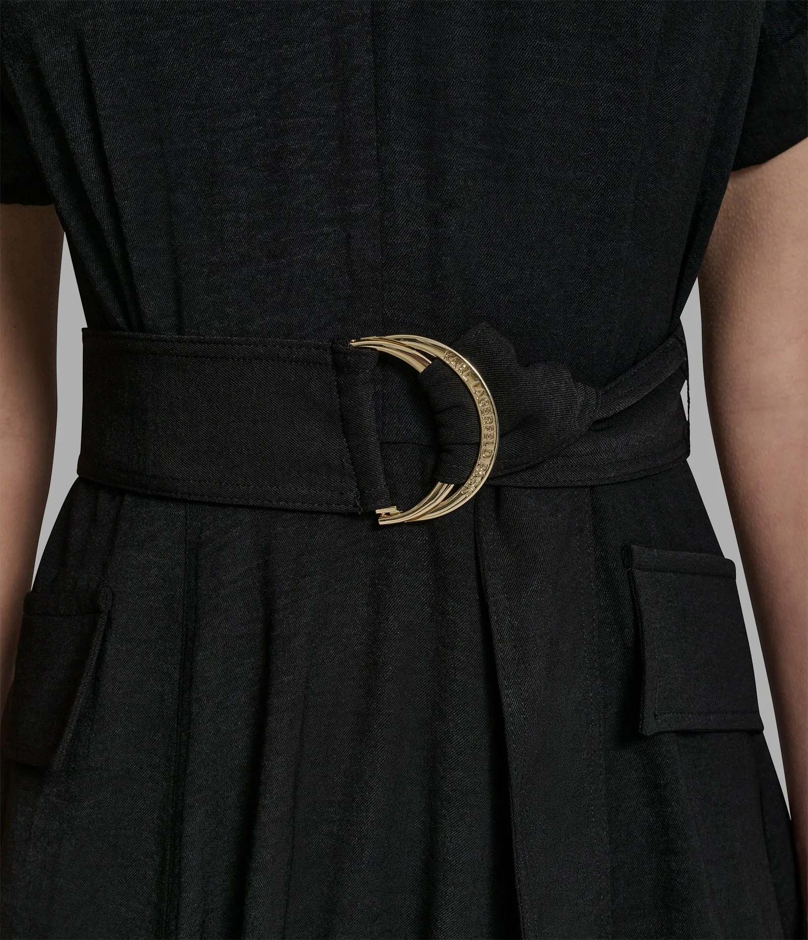 MIDI HI-LOW UTILITY DRESS sold by Karl Lagerfeld Paris product image thumbnail 5