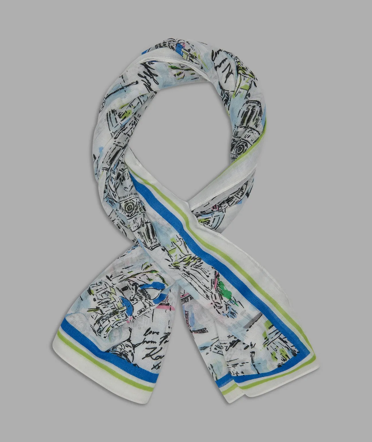 APRIL IN PARIS OVERSIZED SQUARE SCARF sold by Karl Lagerfeld Paris