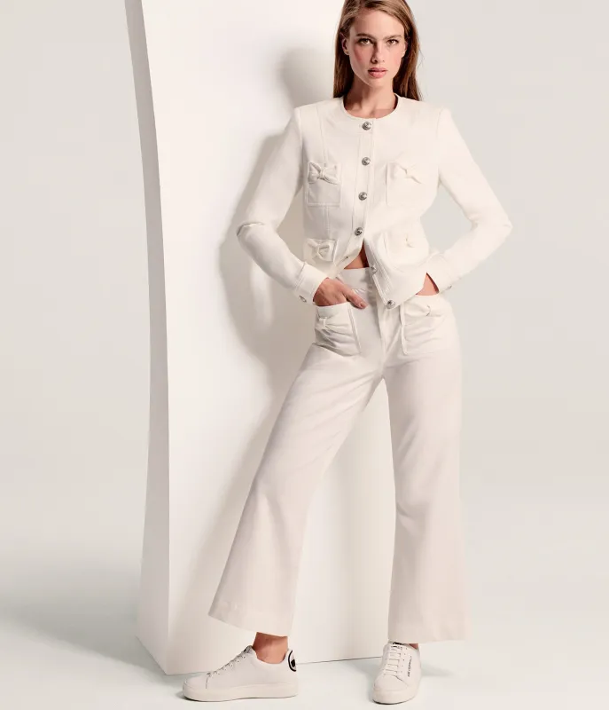 WIDE LEG PANT WITH BOW POCKETS sold by Karl Lagerfeld Paris