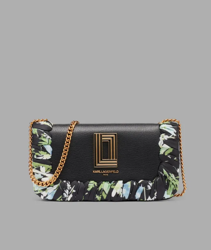 KOSETTE SHOULDER BAG WITH FLORAL SCARF sold by Karl Lagerfeld Paris