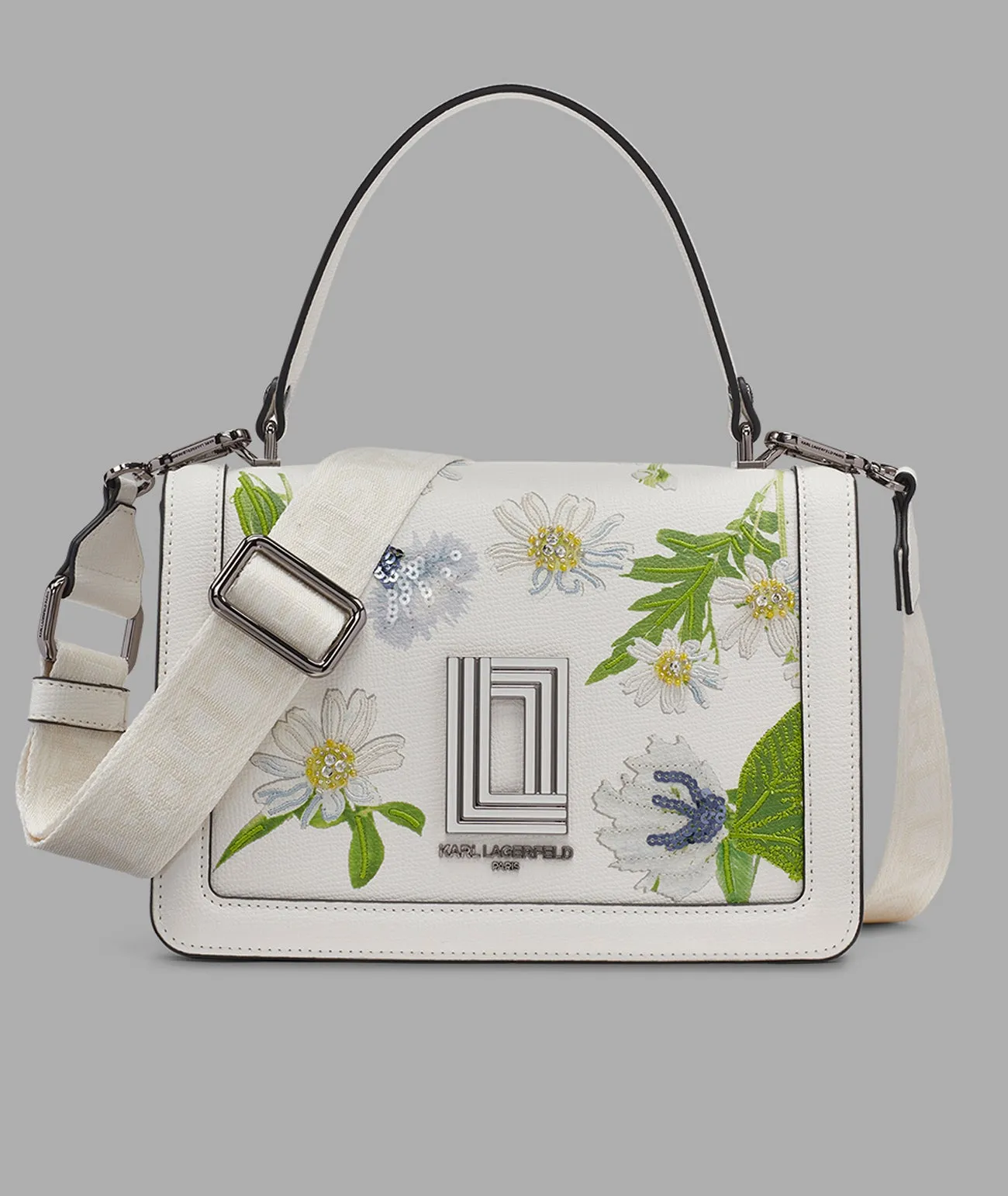 SIMONE FLORAL SATCHEL sold by Karl Lagerfeld Paris