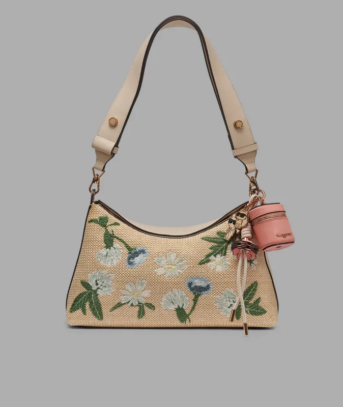 NIKOLE MINI EMBROIDERED FLORAL CROSSBODY made by Karl Lagerfeld Paris